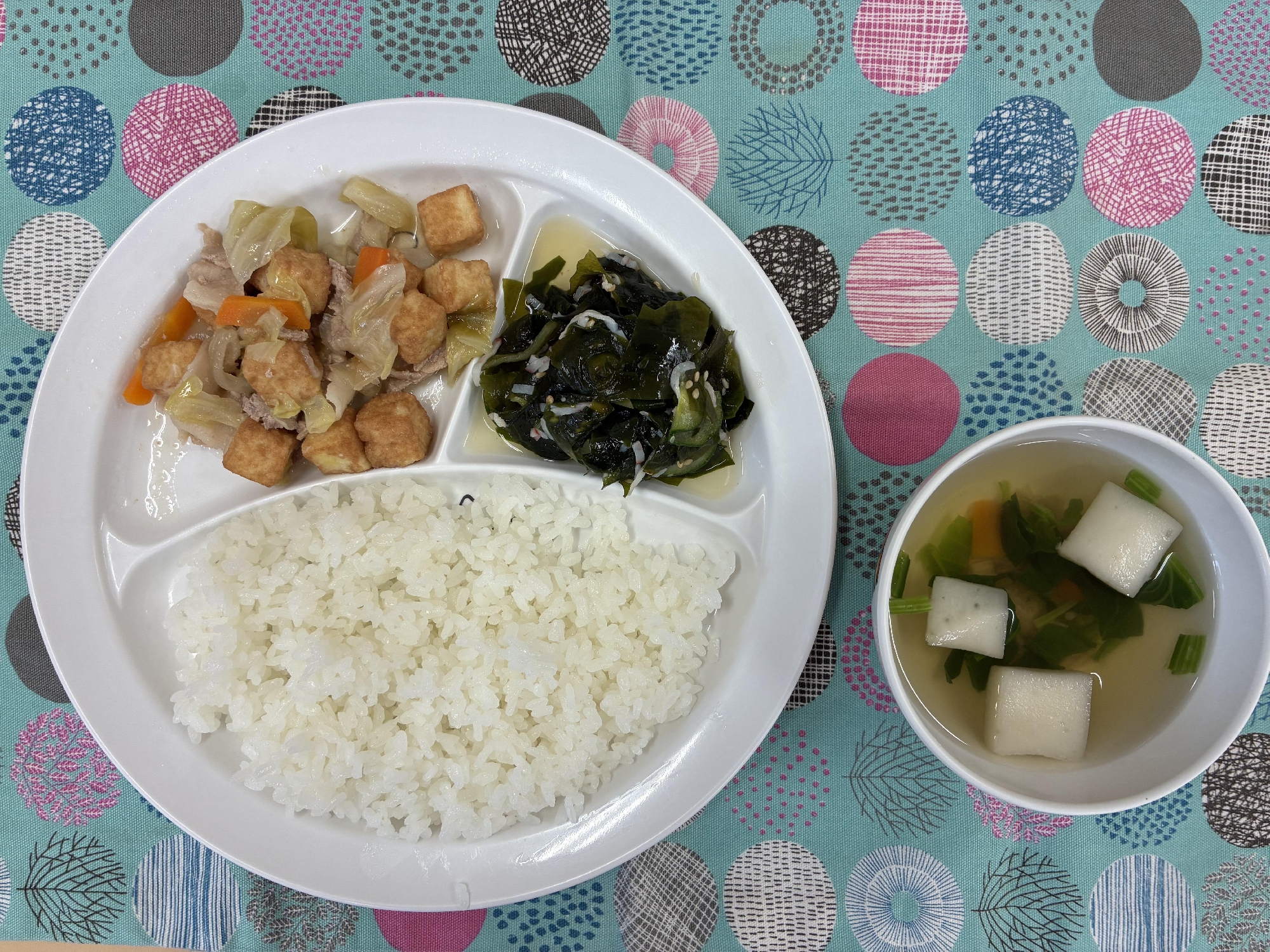 豚肉と生揚げの味噌炒め