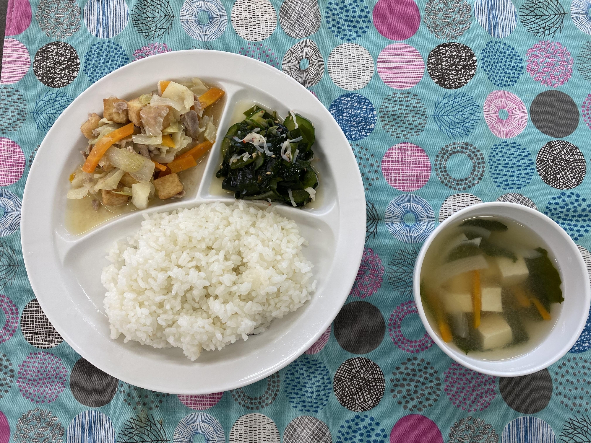 豚肉と生揚げの味噌炒め